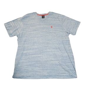 U.S. Polo Assn. Blue Heather Short Sleeve Tee